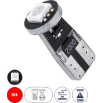 GloboStar T10 W5W ����� ����������� Led 2rd Generation Can-Bus Series 1xSMD5050 1.5W 120lm 120� Dc 12-16V IP20 �1 x H2.2cm ������� - (71740)