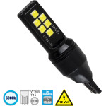 GloboStar T10 W5W ����� ����������� T15 - W16W 2nd Generation Can-Bus Series Led 12 Smd 3030 8W 1200lm 360� Dc 12V IP20 ����� ����� 6000K - (81133)