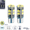 GloboStar T10 W5W ������ ����������� Led 3rd Generation Can-Bus Extreme Series 22xSMD2835 4W 600lm 360� Dc 12-16V IP20 �1.1 x �2.8cm ����� ����� 6000K - ��� 2 �������� �� Blister - (81103-B)