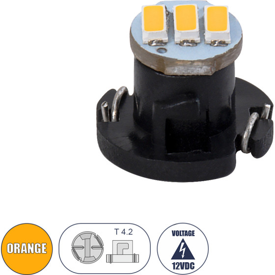 GloboStar T4.2 ����� ����������� Led 3xSMD4014 0.6W 120lm 120� Dc 12-16V IP20 �1 x �1 x �0.8cm ��������� - (81013)