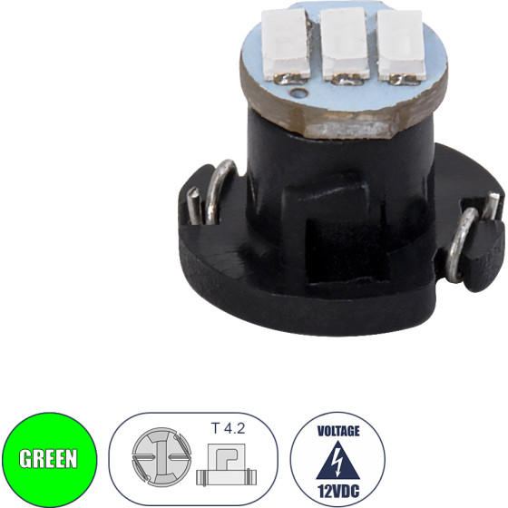 GloboStar T4.2 ����� ����������� Led 3xSMD4014 0.6W 120lm 120� Dc 12-16V IP20 �1 x �1 x �0.8cm ������� - (81011)