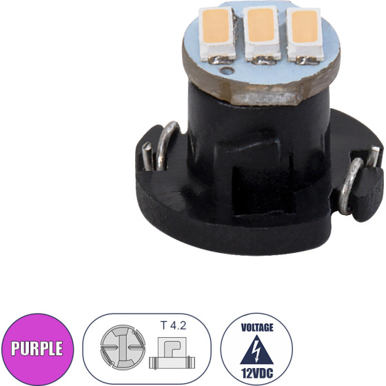 GloboStar T4.2 ����� ����������� Led 3xSMD4014 0.6W 120lm 120� Dc 12-16V IP20 �1 x �1 x �0.8cm ��� - (81014)