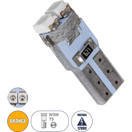 GloboStar T5 ����� ����������� Led 2xSMD1210 0.6W 72lm 120� Dc 12-16V IP20 �0.7 x �1.7cm ��������� - (81027)