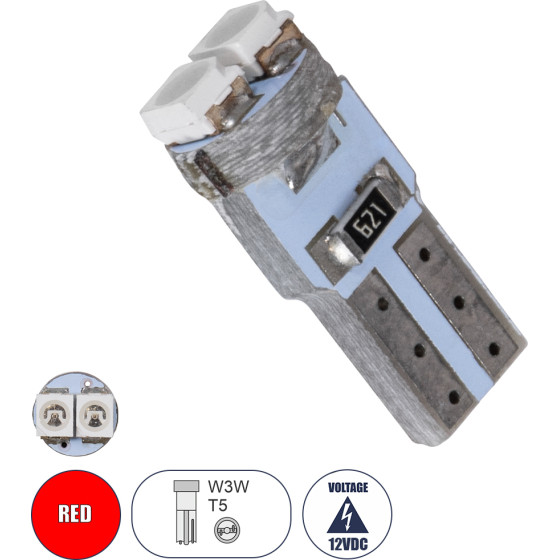 GloboStar T5 ����� ����������� Led 2xSMD1210 0.6W 72lm 120� Dc 12-16V IP20 �0.7 x �1.7cm ������� - (81024)