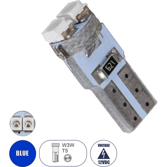 GloboStar T5 ����� ����������� Led 2xSMD1210 0.6W 72lm 120� Dc 12-16V IP20 �0.7 x �1.7cm ���� - (81026)