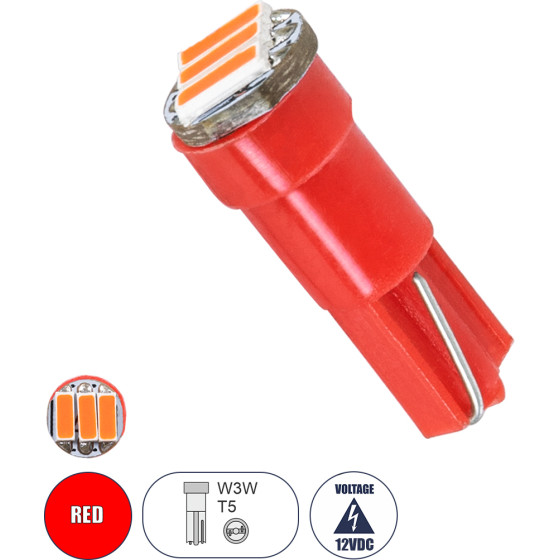 GloboStar T5 ����� ����������� Led 3xSMD4014 0.9W 120lm 120� Dc 12-16V IP20 �0.6 x �1.8cm ������� - (81038)
