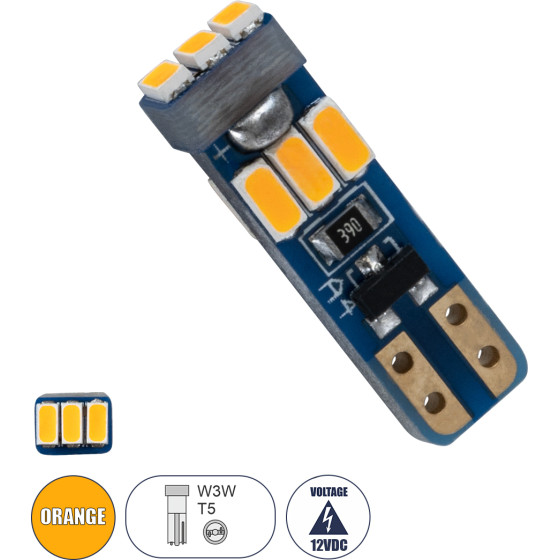 GloboStar T5 ����� ����������� Led 9xSMD3014 0.25W 25lm 360� Dc 12-16V IP20 �0.5 x �0.4 x �1.8cm ��������� - (81472)