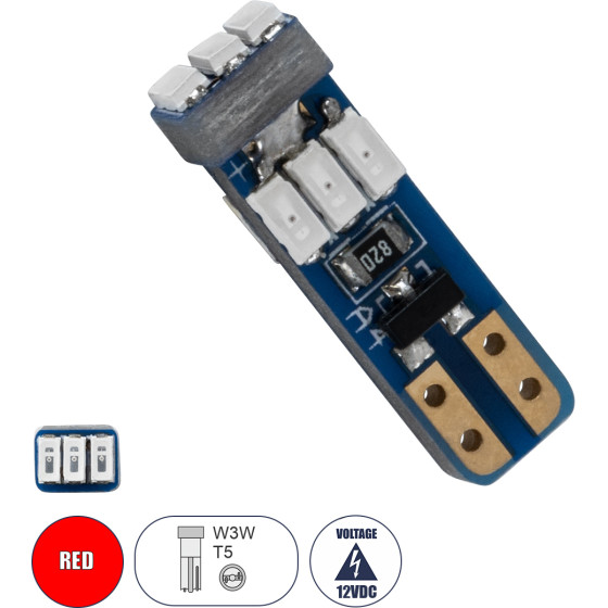 GloboStar T5 ����� ����������� Led 9xSMD3014 0.25W 25lm 360� Dc 12-16V IP20 �0.5 x �0.4 x �1.8cm ������� - (81469)