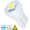 GloboStar T10 W5W ����� ����������� Led 1xSMD5050 0.28W 22lm 120� Dc 12-16V IP20 �1.1 x �1.7cm ����� ����� 6000K - (81044)