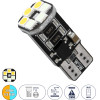 GloboStar T10 W5W ����� ����������� Led 3 Stage Color Change By Switch On/Off 2rd Generation Can-Bus Series 10xSMD3535 1.3W 156lm 360� Dc 10-48V IP20 �1 x �1 x �2.5cm ����� ����� 3000K & Ice Blue - (81466)