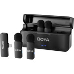 BOYA Wireless 4 Person 4-Channel Mini Lavalier USB-C 2.4GHz Microphone - (BY-V4U)