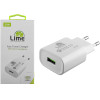 Lime Successories Lime Usb 3.0 Fast Travel Charger Qc 3.0 LTU25 21W 4000mA WHITE