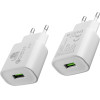 Lime Successories Lime Usb 3.0 Fast Travel Charger Qc 3.0 LTU25 21W 4000mA WHITE
