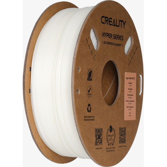 Creality Hyper Abs White 3D Printer Filament, High Speed High fluidity, 1 Kg Spool1.75 - (3301020040)