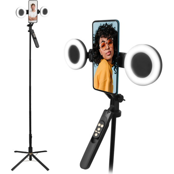 Volte-Tel VT140 Selfie Stick ������� �� ���������� ��a������ (34.5cm - 180cm) + 2 ������ ���������