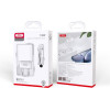 XO Travel Charger CE02D QC3.0 18W + Data Cable Lightning White - (CE02DLW)