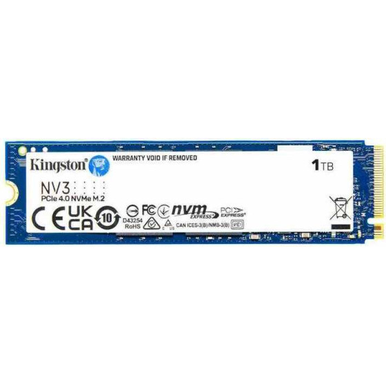 Kingston Ssd M.2 1TB, NVMe, Pcie 4.0 - (SNV3S/1000G)