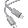 Hoco X107 Favor 60W Charging Data Cable TYPE-C To TYPE-C, ���� 1m - (HC-X107TT-GR)