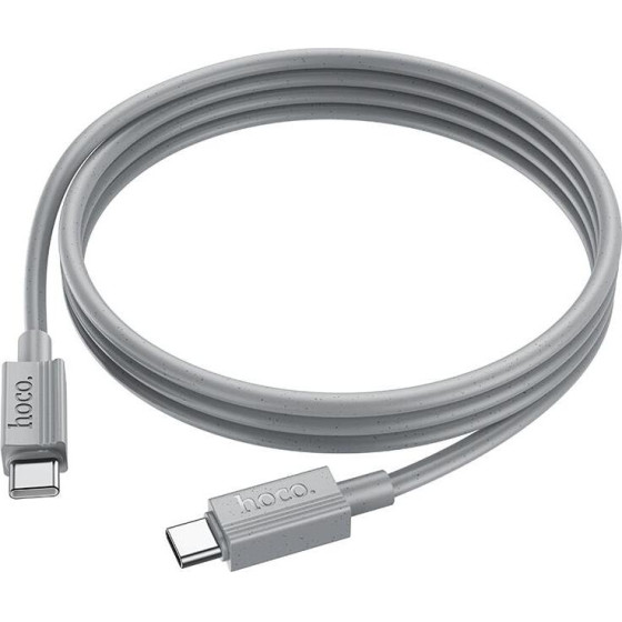 Hoco X107 Favor 60W Charging Data Cable TYPE-C To TYPE-C, ���� 1m - (HC-X107TT-GR)