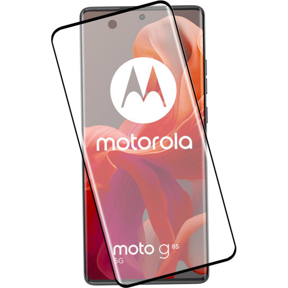 Idol 1991 Tempered Glass Motorola Moto G85 5G 6.67'' 9H 0.30mm 3D Edge Glue Semi Curved Finger Unlock BLACK - (5205308365133)