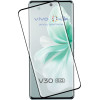 Idol 1991 Tempered Glass Vivo V30 5G 6.78'' 9H 0.25mm 3D Edge Glue Semi Curved Finger Unlock BLACK - (5205308365041)