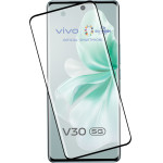 Idol 1991 Tempered Glass Vivo V30 5G 6.78'' 9H 0.25mm 3D Edge Glue Semi Curved Finger Unlock BLACK - (5205308365041)