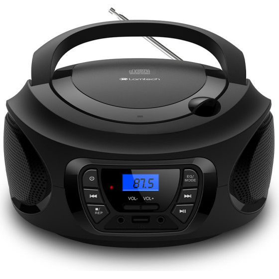 Lamtech Bluetooth Stereo MULTI-Function Boombox Black - (LAM112518) - (5202021112518)
