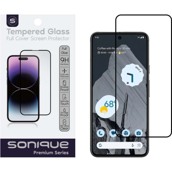 Sonique Hardy Glass Premium Series Hd Full Cover 9H Google Pixel 8 Pro 5G �����