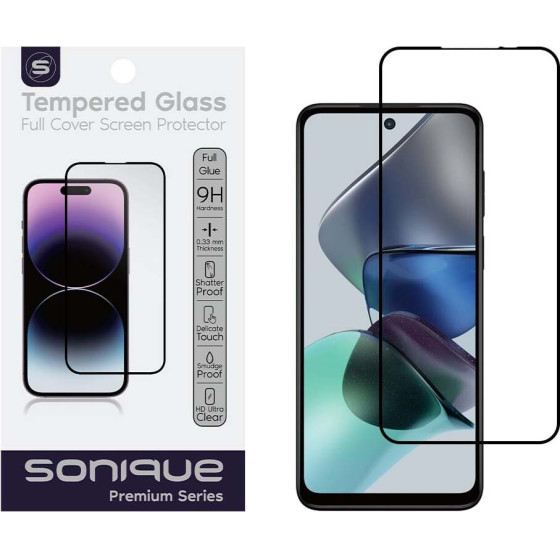 Sonique Hardy Glass Premium Series Hd Full Cover 9H Motorola Moto G13 4G / Moto G23 4G / Moto G53 5G �����