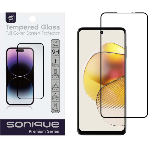 Sonique Hardy Glass Premium Series Hd Full Cover 9H Motorola Moto G73 5G �����
