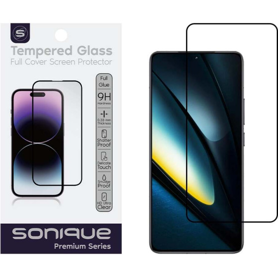 Sonique Hardy Glass Premium Series Hd Full Cover 9H Xiaomi Poco F6 5G / Poco F6 Pro 5G �����