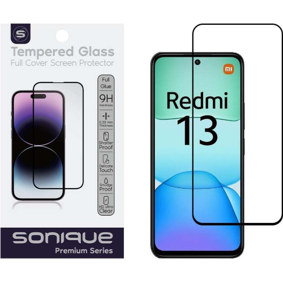 Sonique Hardy Glass Premium Series Hd Full Cover 9H Xiaomi Redmi 13 4G / Poco M6 4G �����