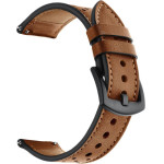 Tech-Protect Replacment Band Leather For Samsung Watch 4 / 5 / 5 Pro / 6 / 7 / Fe Brown - (TPRLBSW4BR)