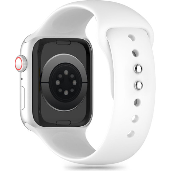 Tech-Protect Replacment Band Silicone For Apple Watch 4 / 5 / 6 / 7 / 8 / 9 (38 / 40 / 41 MM) White - (TPRSAW5W)