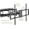 Gembird Full Motion Tv Wall Mount 60'-120' - (WM-120ST-01)