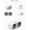 Tessan 4 In 1 Wall Socket 2xSCHUKO, 1xTYPE-C,1xUsb - (TS-WS02DE01)