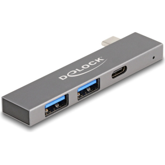 DeLock Usb Hub 3x �����, 5Gbps, USB-C �������, ���� - (64275)