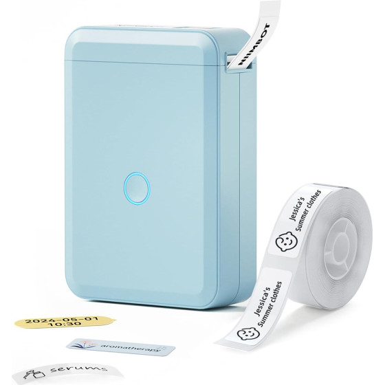 NIIMBOT Thermal Label Printer D110 0.5-Inch Light Blue - (D110-B)