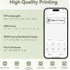 NIIMBOT Thermal Label Printer D110 0.5-Inch Light Green - (D110-GN)