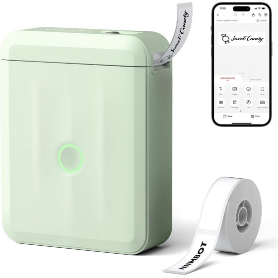NIIMBOT Thermal Label Printer D110-M 0.5-Inch Green - (D110-M-GN)