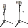 Hoco Selfie Stick Live Broadcast ��� Selfie Stick ��� �������� 4.5''- 7'' 70mAh ���� 1.57m ����� - (K19 Soul)