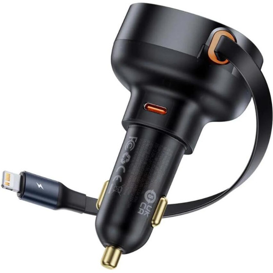 Baseus ��������� ����������� Enjoyment �� ������� Lightning + USB-C 55W ����� - (C00057803111-00)