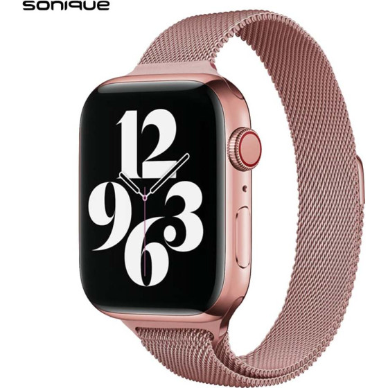 Sonique ������� Stainless Steel Milanese Slim ��� Apple Watch (42/44/45/49MM) ��� �����