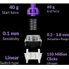 Keychron Q1 He Qmk White Wireless Custom Hall Effect Keyboard Purple Switch Us Layout - (Q1H-P1)