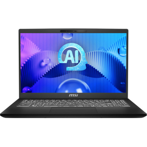 MSI Laptop Modern 15 H Ai C1MG 15.6'' Fhd Ips U5-125H/16GB/512GB Ssd Nvme Pcie 4.0/Windows 11 Home/2Y/Classic Black - (9S7-15H551-071)