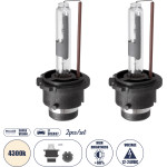 GloboStar D2S/D2R ������ ����������� Hid Xenon Super Vision High Brightness +60% E1 ECER37 360� Dc 12-24V IP20 �3.2 x �7cm 4300K- ��� 2 �������� - (84025)
