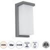 GloboStar Loft ��������� ������ - ������ ����������/���������� ����� Led 18W 1890lm 120� AC175-265V ��������� IP65 - �������� ���� - ������ ����� 4500K - �24.5 x �11 x �9.5cm - ���� - Bridgelux Chip - 3 ������ ������� - (60759)