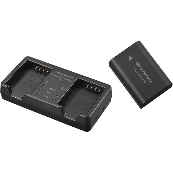 Olympus SBCX-1 Kit Of Li-Ion Battery BLX-1 And Charger BCX-1 - (V6560050E000)