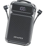 Awei Powerbank - P89K - 10.000mAh - 007665 - Black - (007665_b)