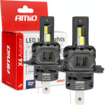 AMiO ������ Led Full Can Bus H4 12V 44W 6.500K 3.936lm Csp X4 Series Aviator Plug & Play ���� - 2 ���. - (03763)